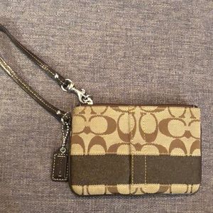 Brown Coach change purse! Hardly used